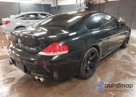 2006 BMW M6 z USA, uszkodzony, nr VIN WBSEH93406B797325